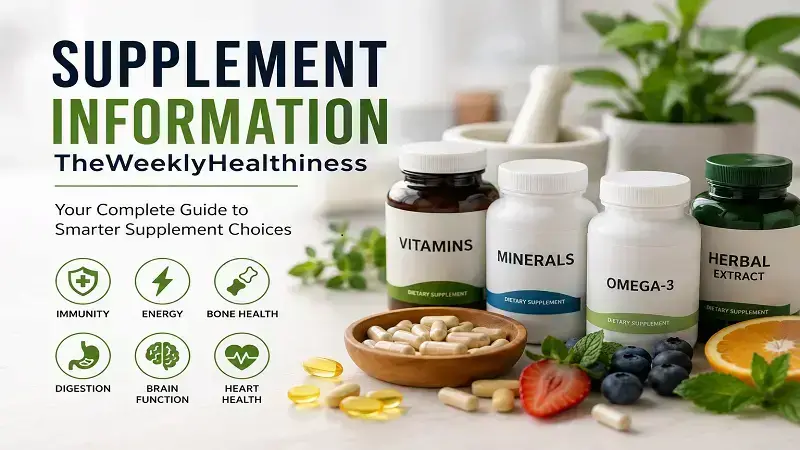 Supplement Information TheWeeklyHealthiness